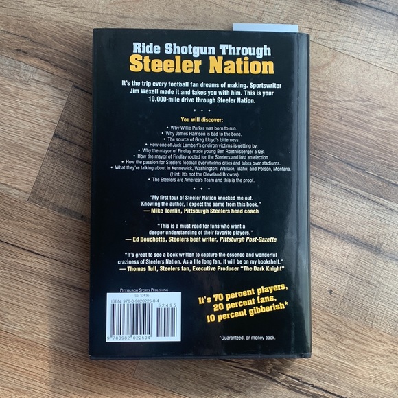 Steeler Nation  by Jim Wexell Signed w/bookmark Hard Cover Excellent Condition - Picture 3 of 11